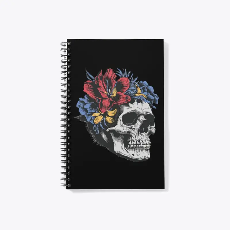 Floral Skull Art